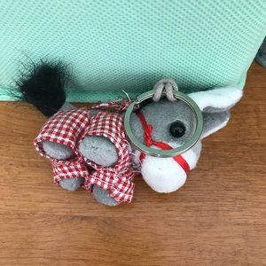 NEW Small Donkey Plush Key Chain